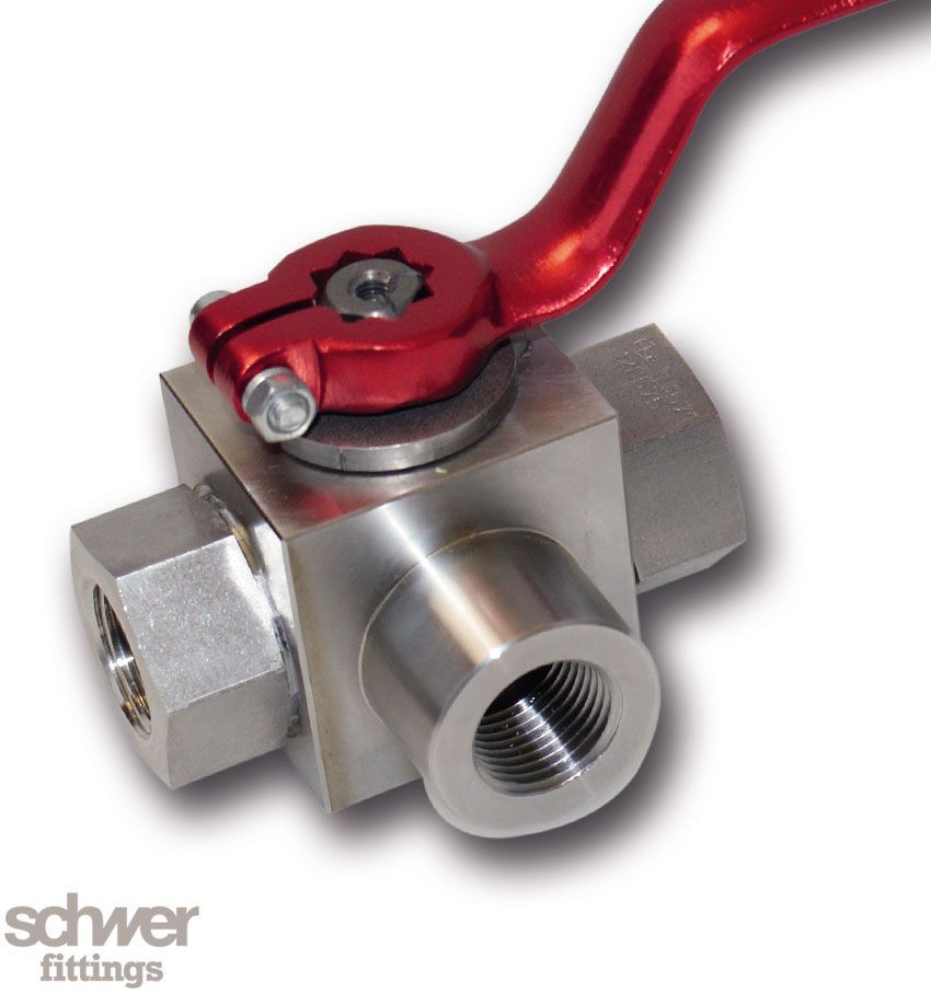 Three Way Female Ball Valve