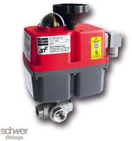 3-way ball valve with actuator, electric