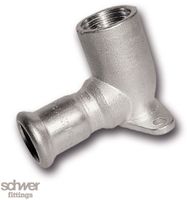 90° Female Elbow with Wall Plate