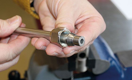 Sichtkontrolle Schneidringverschraubung Ringe montiert