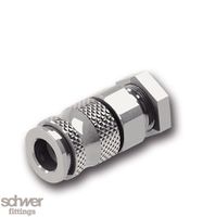 Quick coupling valved, bulkhead