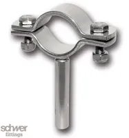 Pipe Clamp for use in the Food Industry, polished