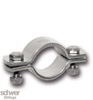 Pipe Clamp for use in the Food Industry, polished