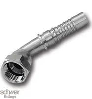 Interlock Hose Tail Swivel Female DKJ 45°