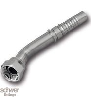 Interlock Hose Tail Swivel Female 45°