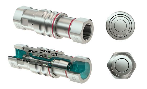 Schnellverschlusskupplung flachdichtend für Hochdruck