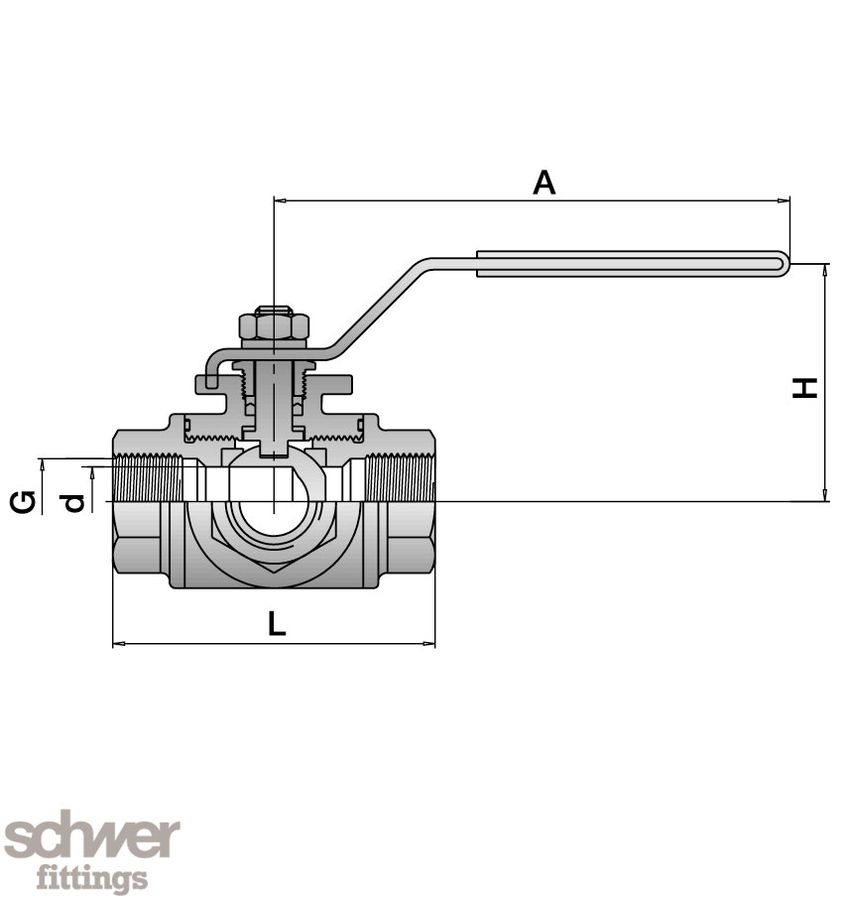 Three Way Ball Valve