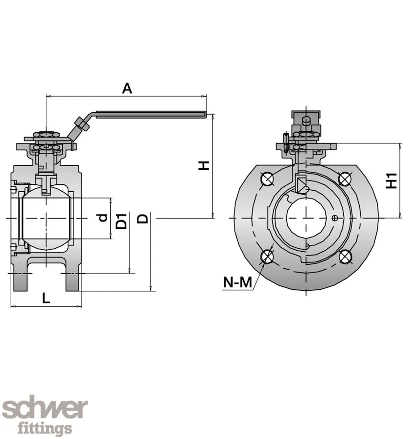 Short Flanged Ball Valve
