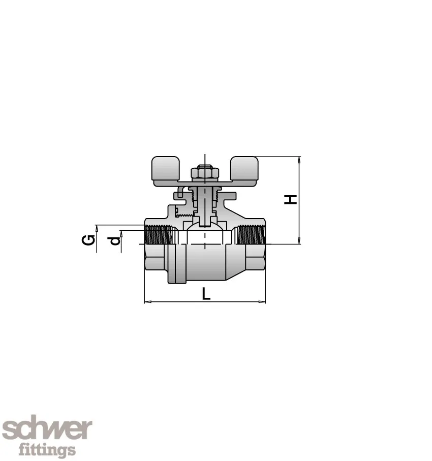 Two Piece Ball Valve