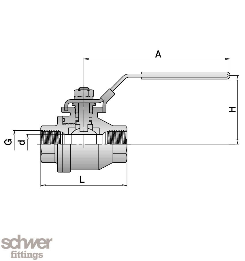 Two Piece Ball Valve