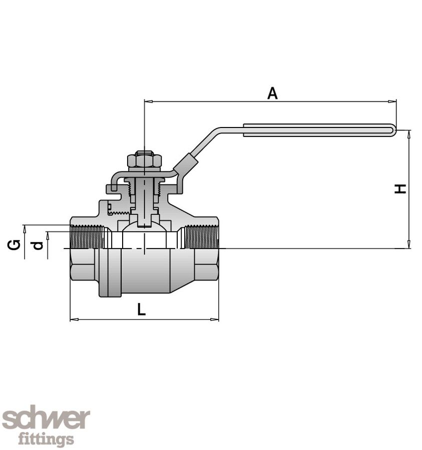 Two Piece Ball Valve