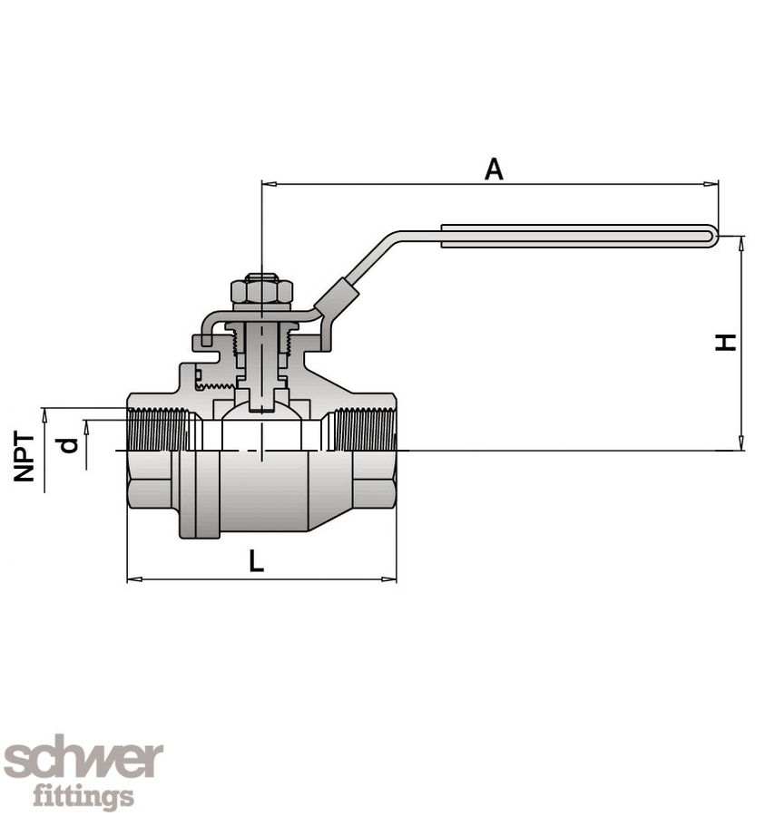 Two Piece Ball Valve
