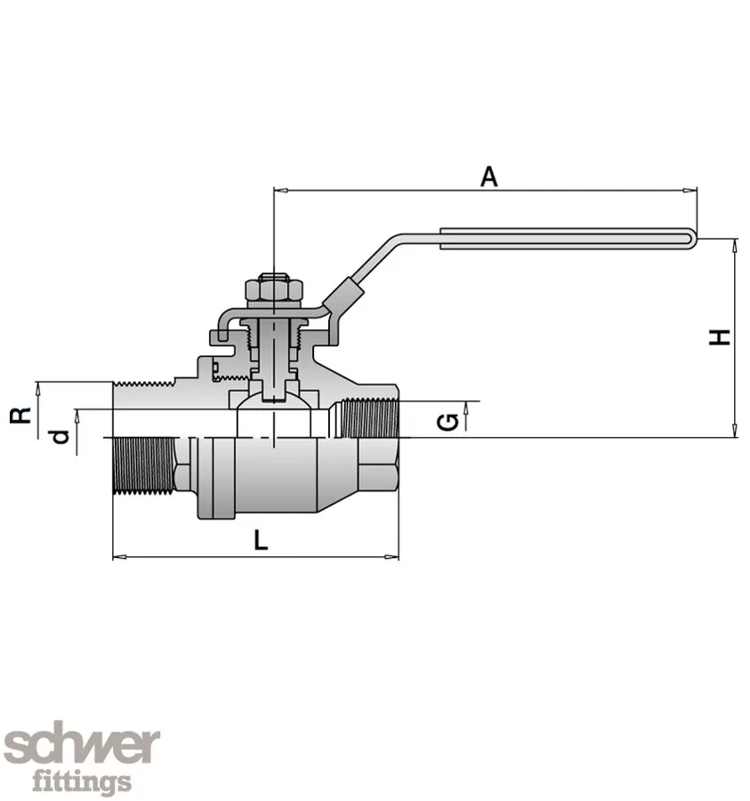 Two Piece Ball Valve