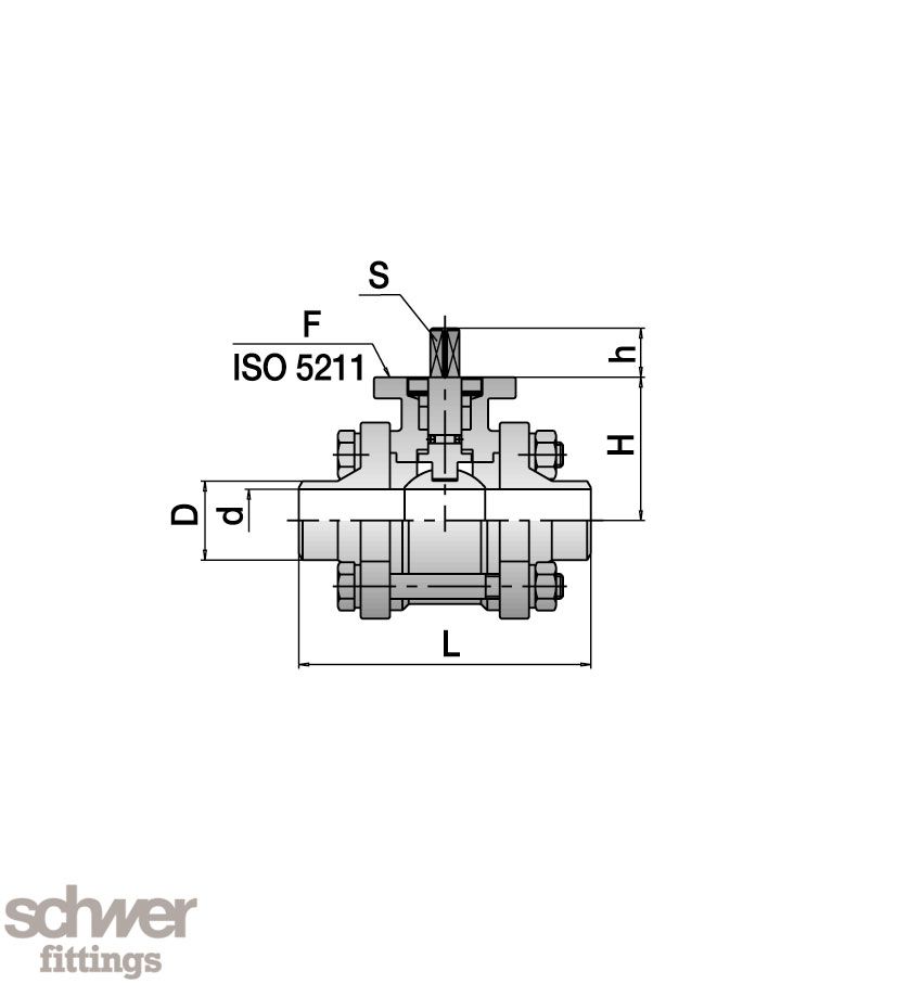 Three Piece Ball Valve