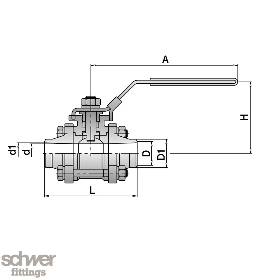 Three Piece Ball Valve