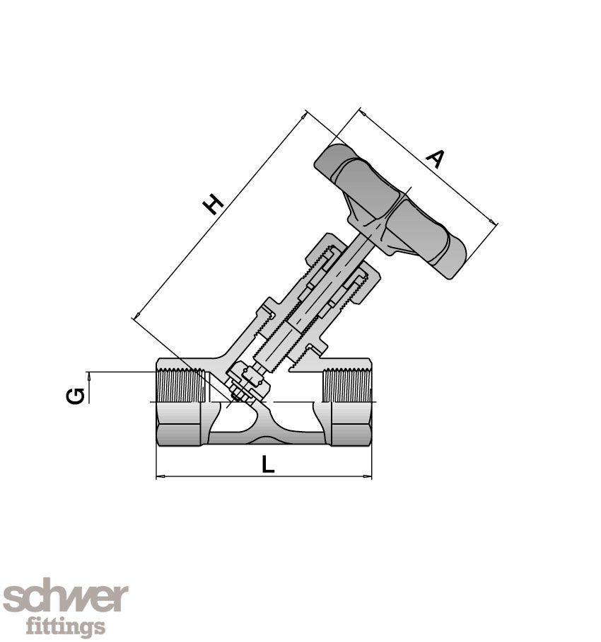 Inclined Shut Off Valve