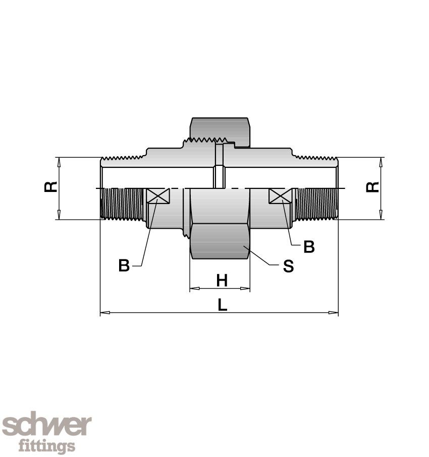 Union, both sides outside thread