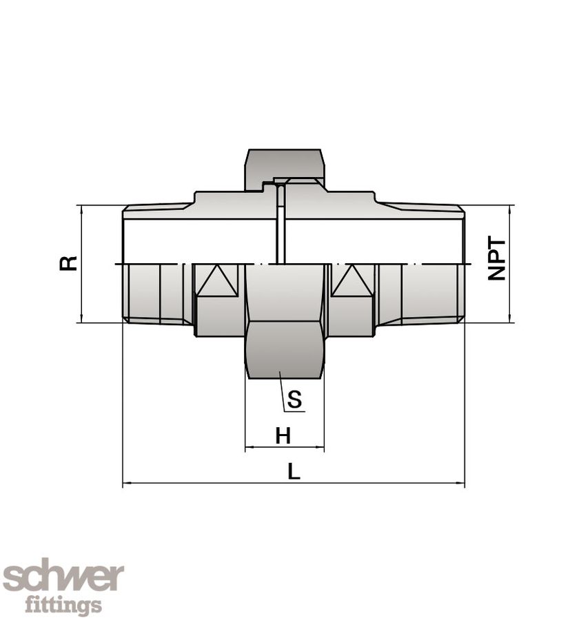 Union, both sides outside thread