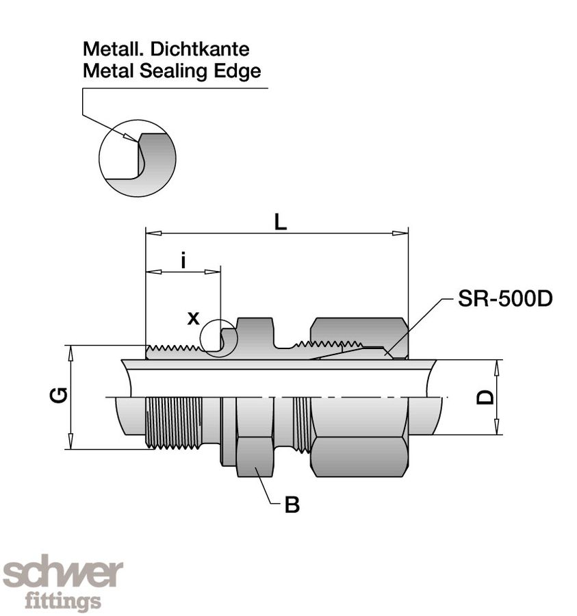 Straight Thermoelement Coupling