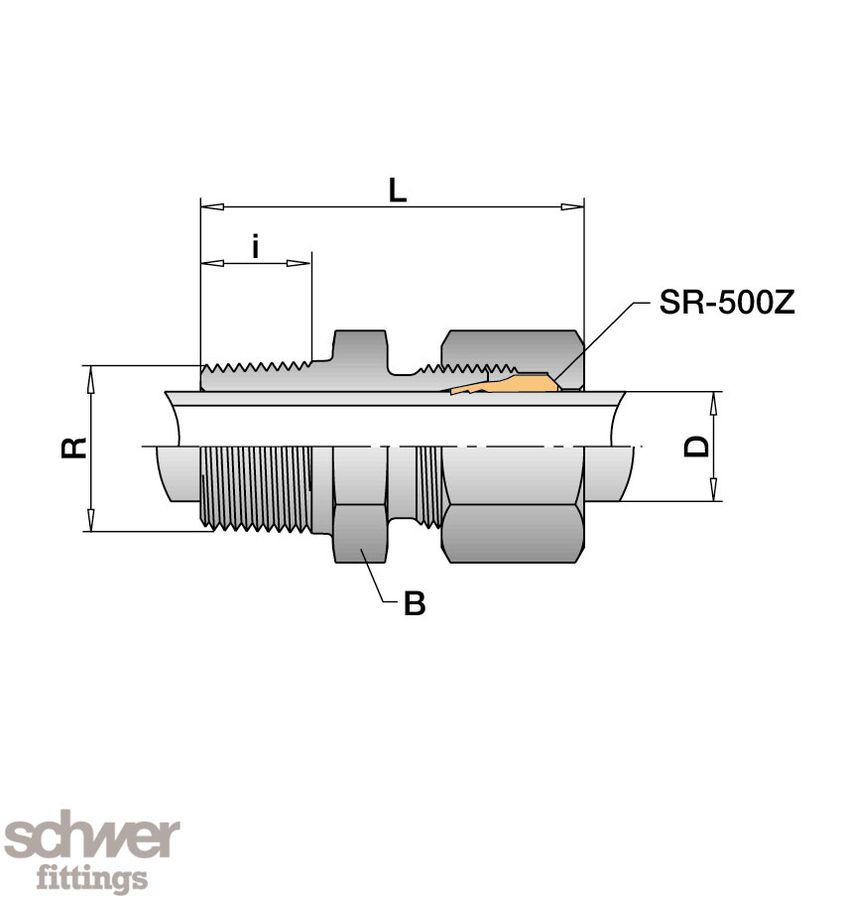Straight Thermoelement Coupling