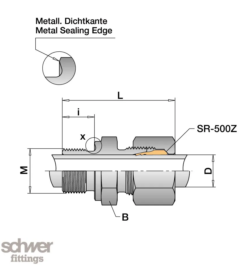 Straight Thermoelement Coupling