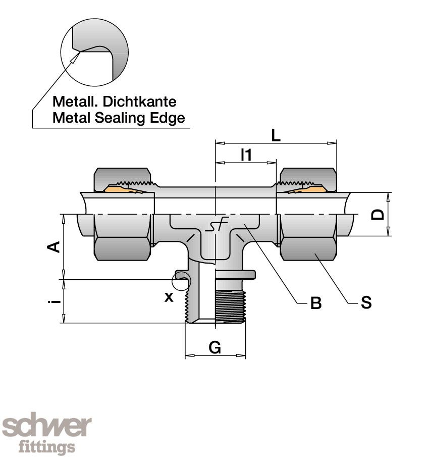 Male Stud Branch Tee