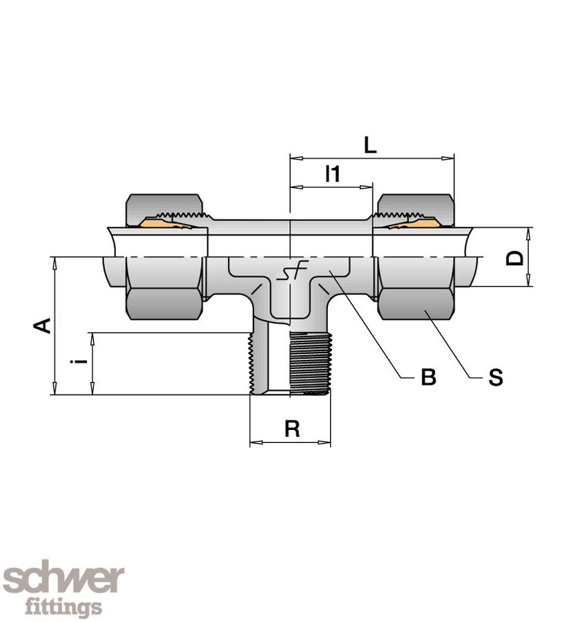Male Stud Branch Tee