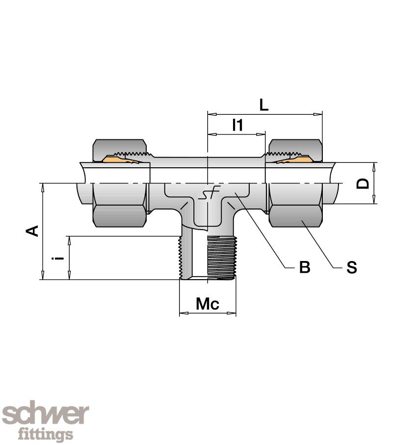 Male Stud Branch Tee