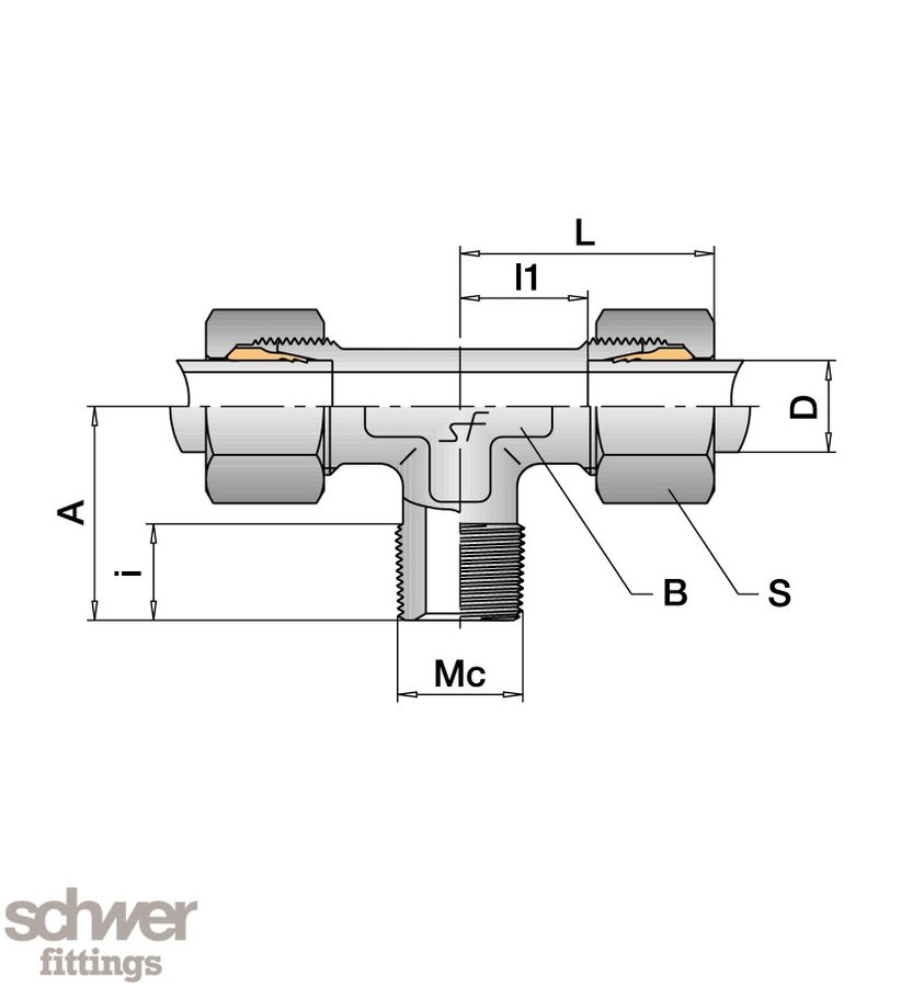 Male Stud Branch Tee