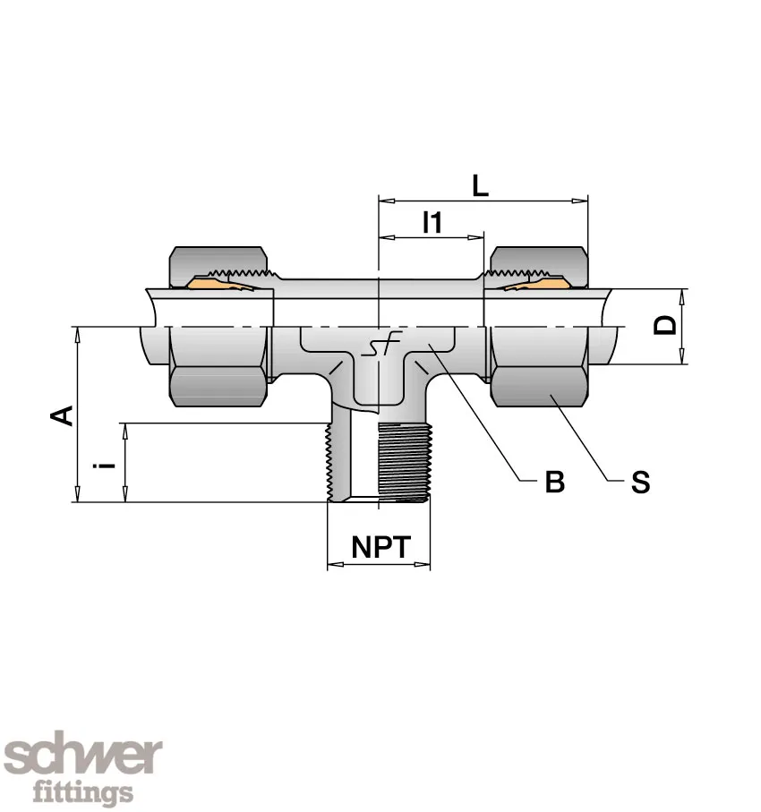 Male Stud Branch Tee