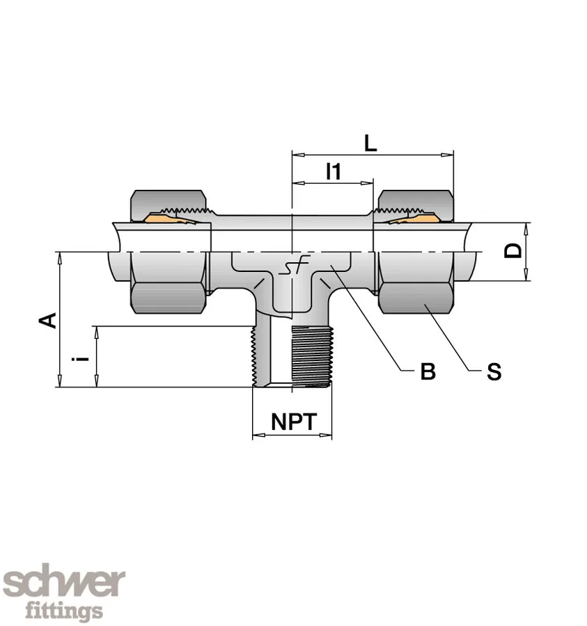 Male Stud Branch Tee
