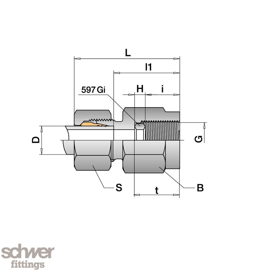 Pressure Gauge Connection Coupling