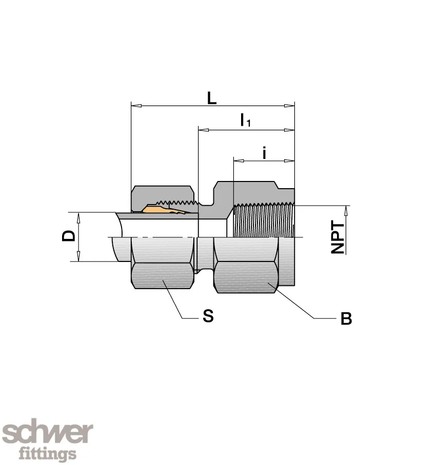 Pressure Gauge Connection Coupling