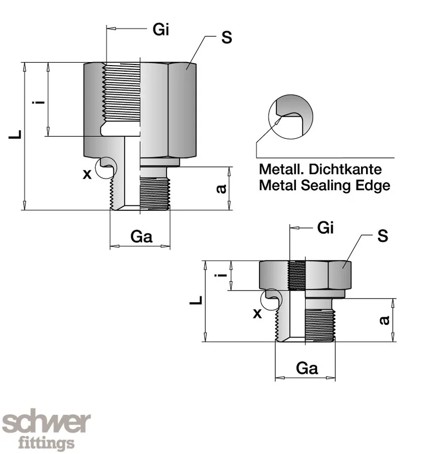 Hexagonal Reducing Bush