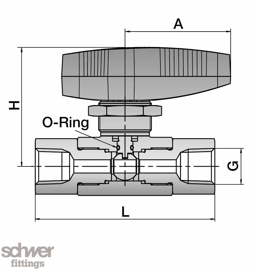 2-Way High Pressure Ball Valve (6.000 PSI)