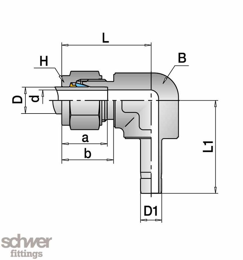 Elbow Union with Shaft