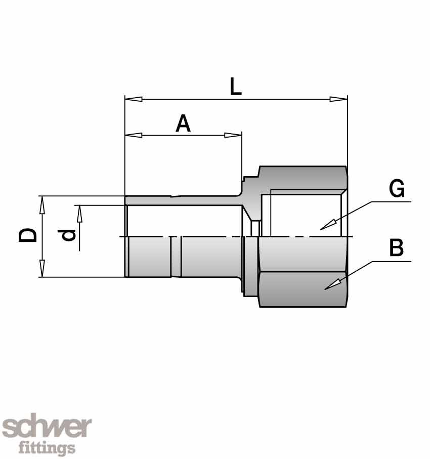 Gauge Female-Shaft Adaptor