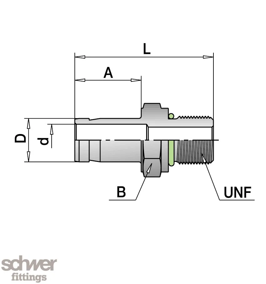 Male-Shaft Adaptor SAE / MS