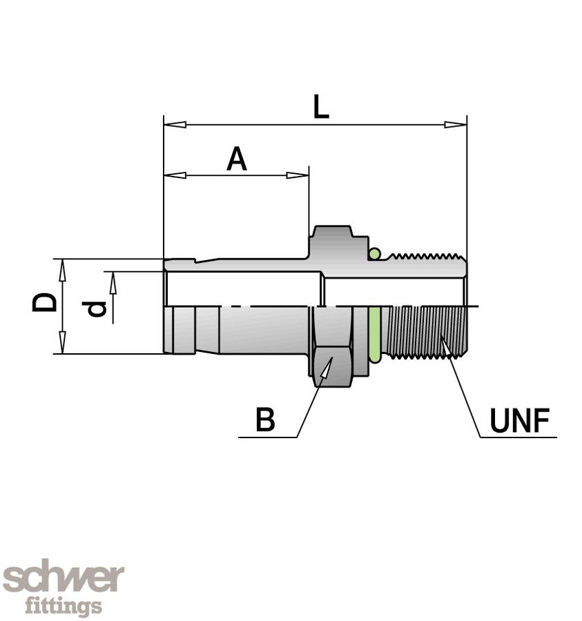 Male-Shaft Adaptor SAE / MS
