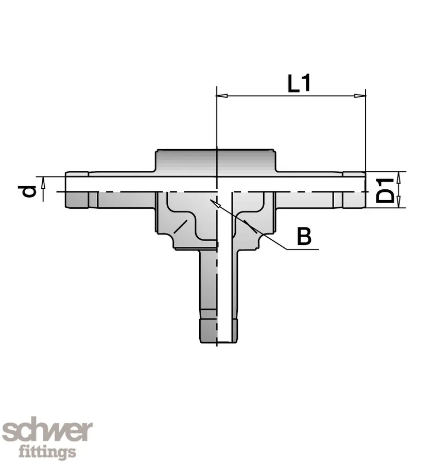 Tee Union with Shaft