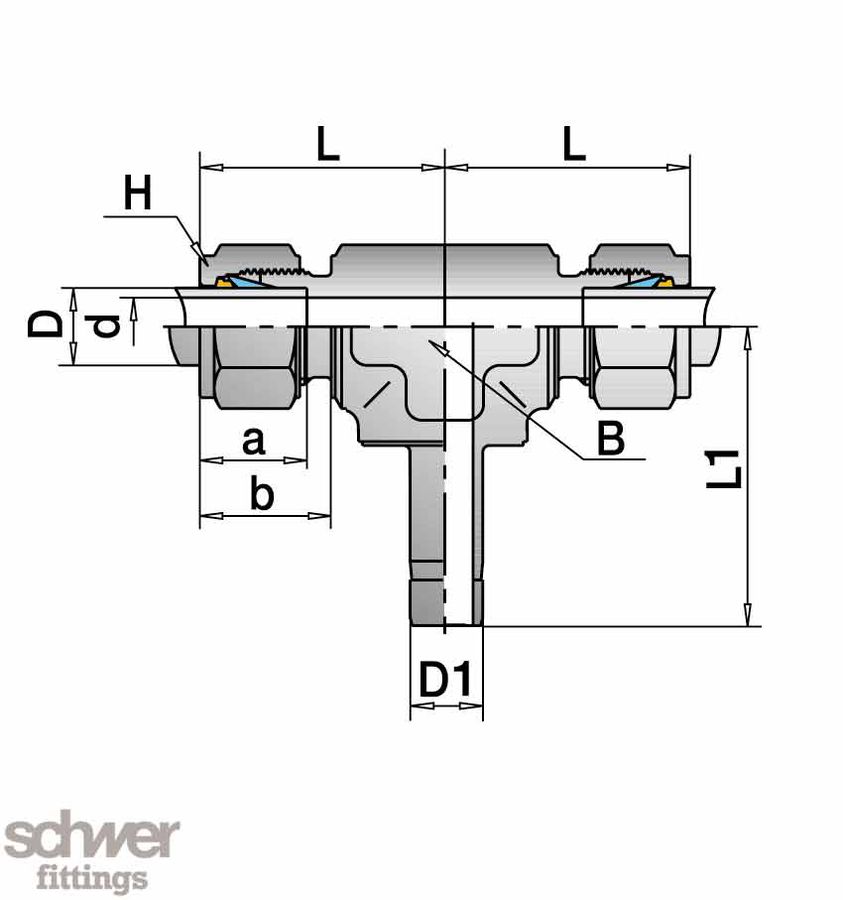 Tee Union with Shaft