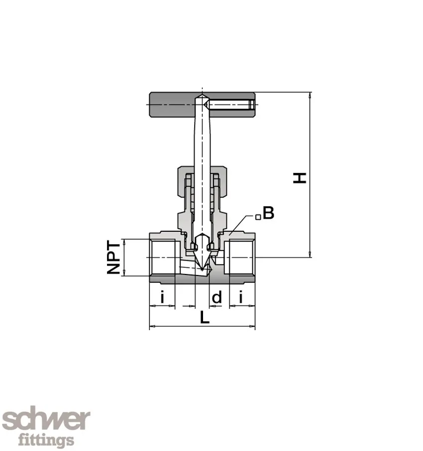 Needle Valve with T-handle