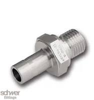 Male-Shaft Adaptor with metal sealing edge