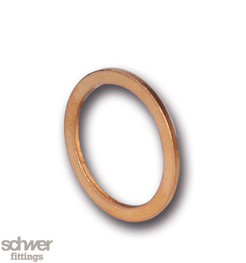 Metal Inside Ring Copper for Manometer with Outside ISO-Threads