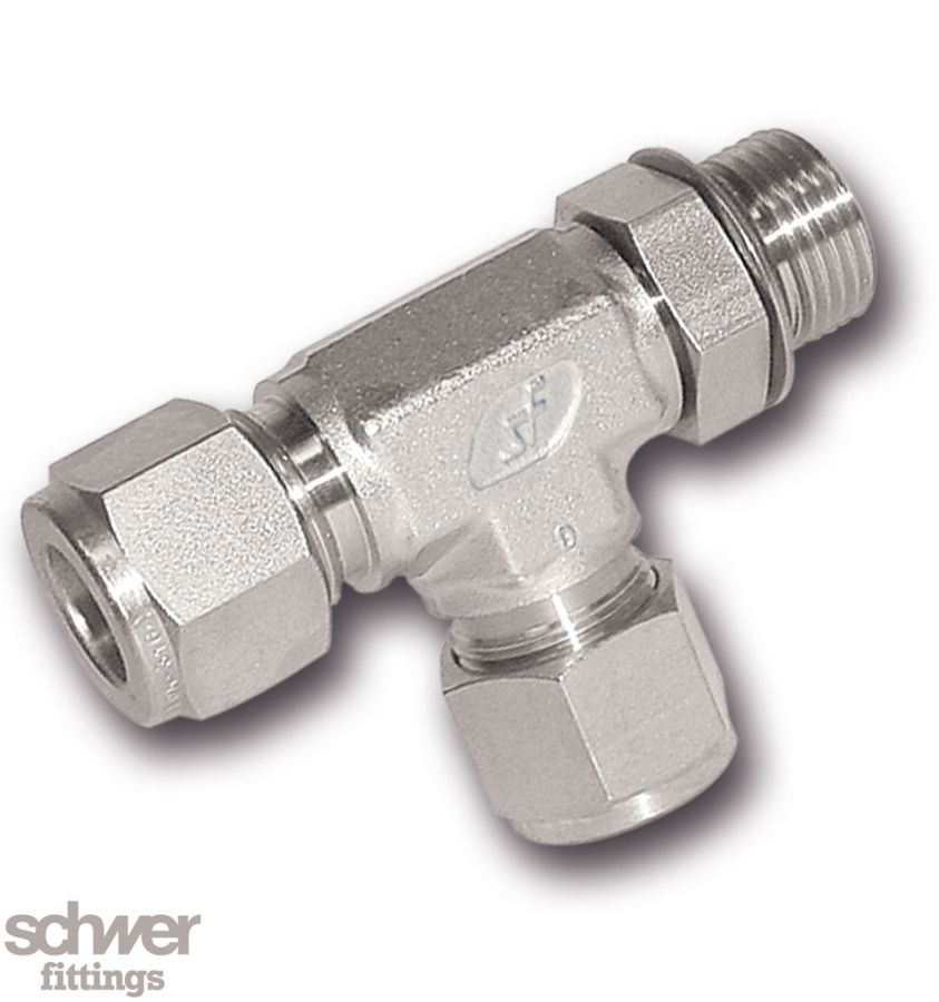 Male Run Tee Disk-O-Ring