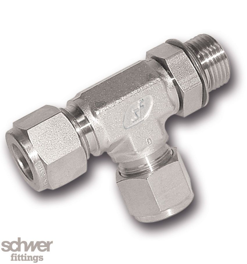 Male Run Tee Disk-O-Ring