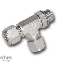 Male Run Tee Disk-O-Ring SAE / MS